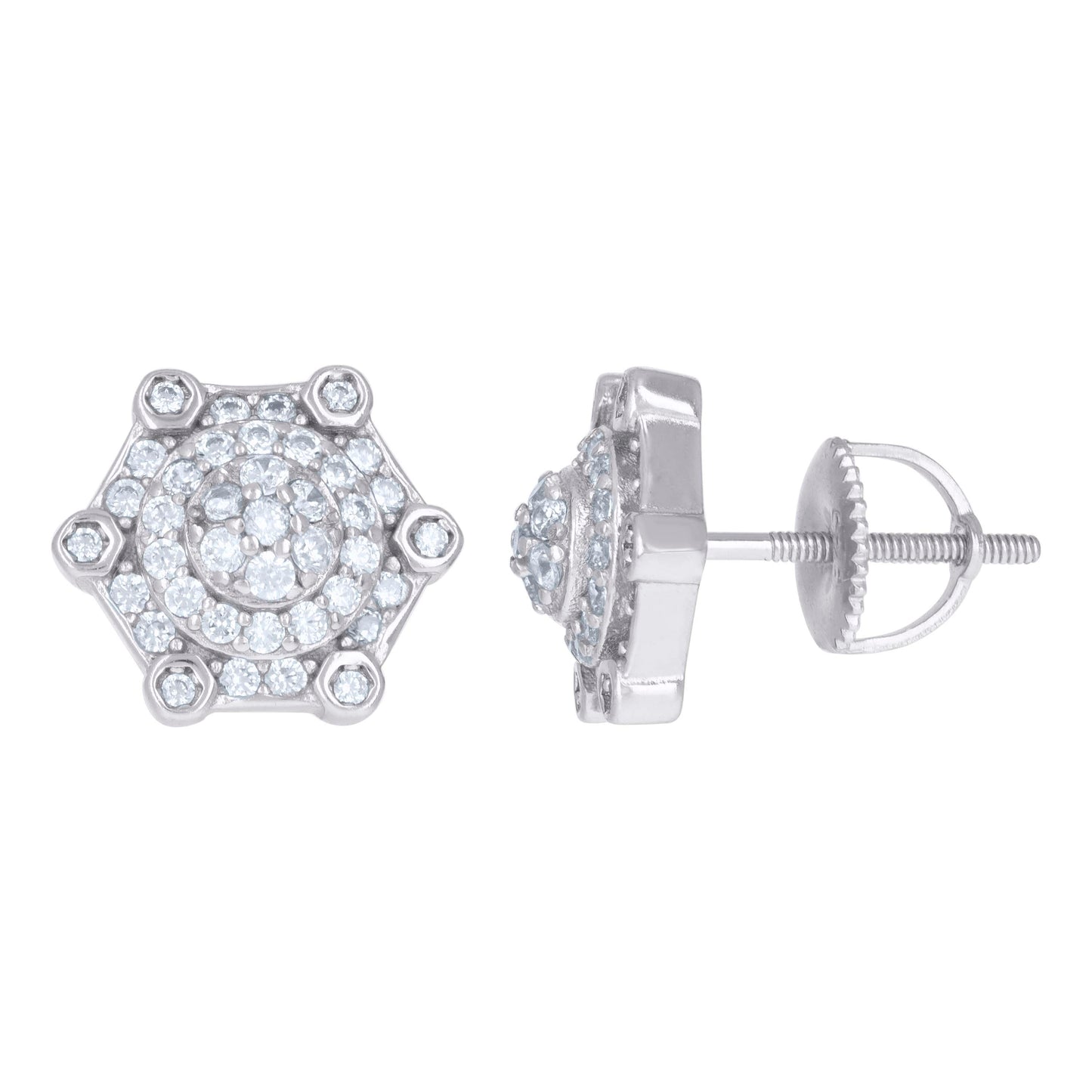 925 Sterling Silver Cz Earrings