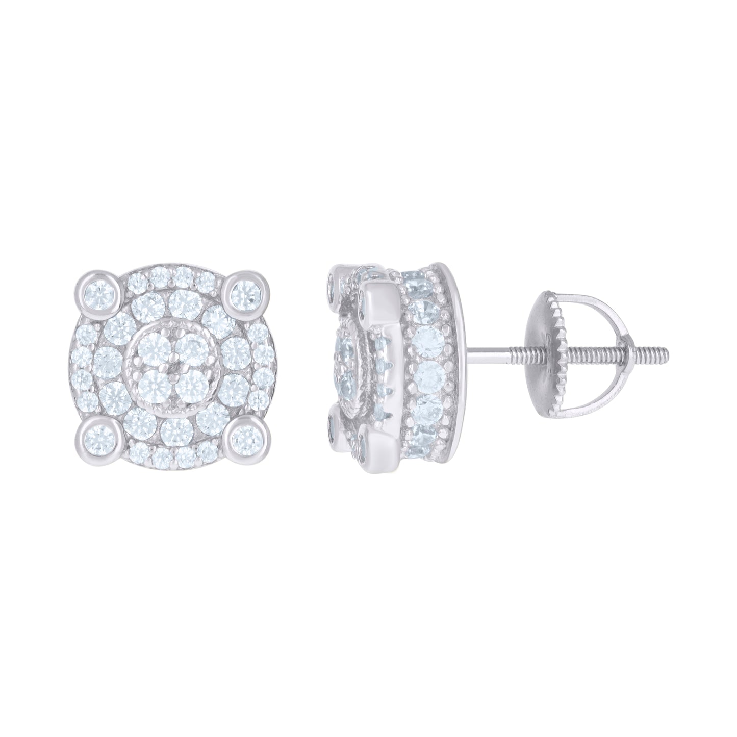 925 Sterling Silver Cz Earrings