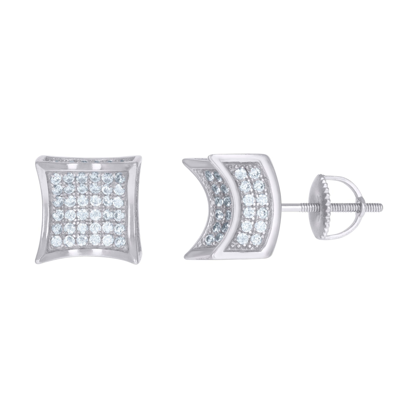 925 Sterling Silver Cz Earrings