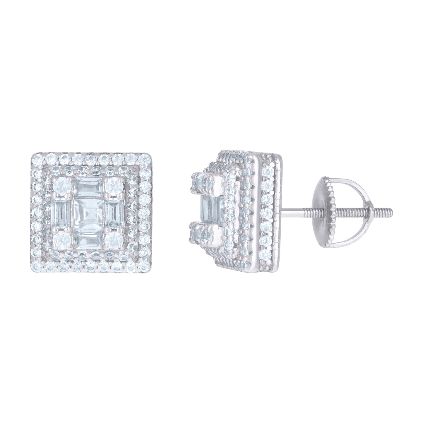 925 Sterling Silver Cz Earrings