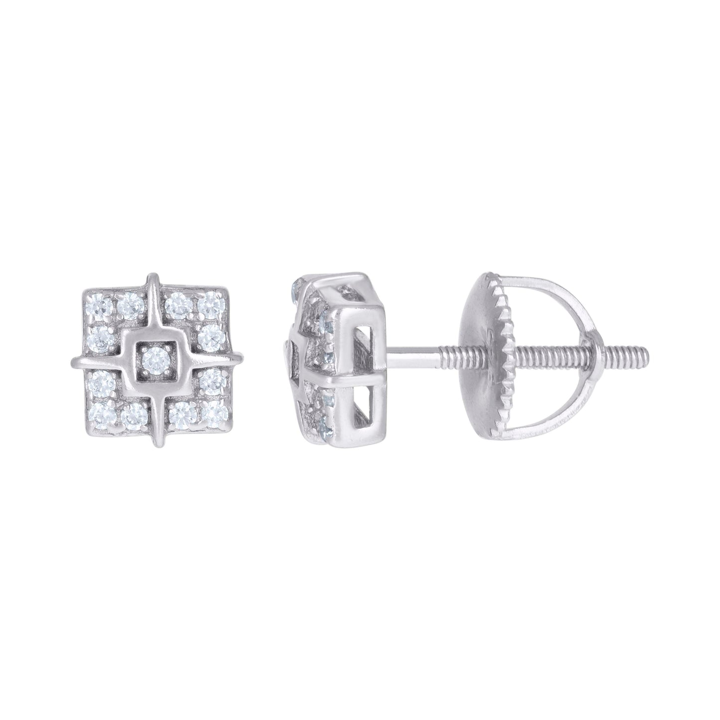 925 Sterling Silver Cz Earrings