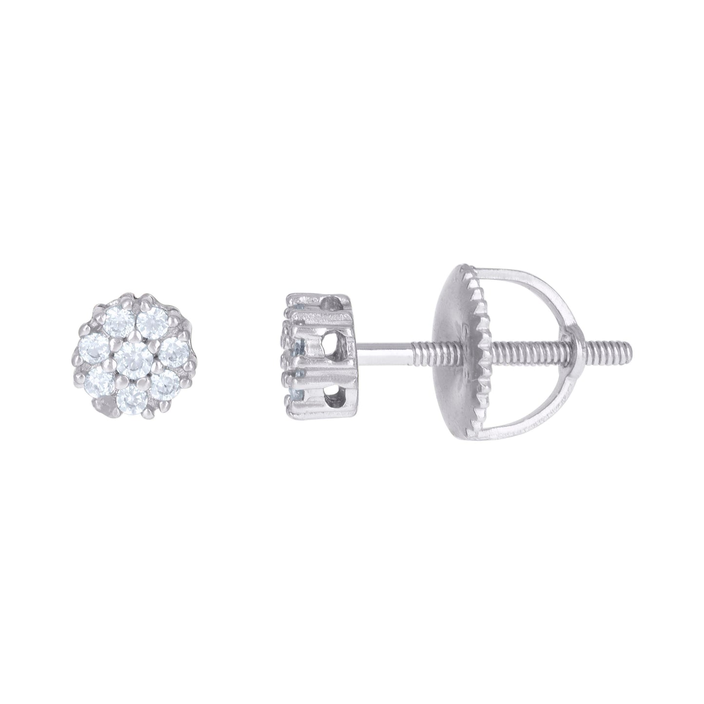 925 Sterling Silver Cz Earring