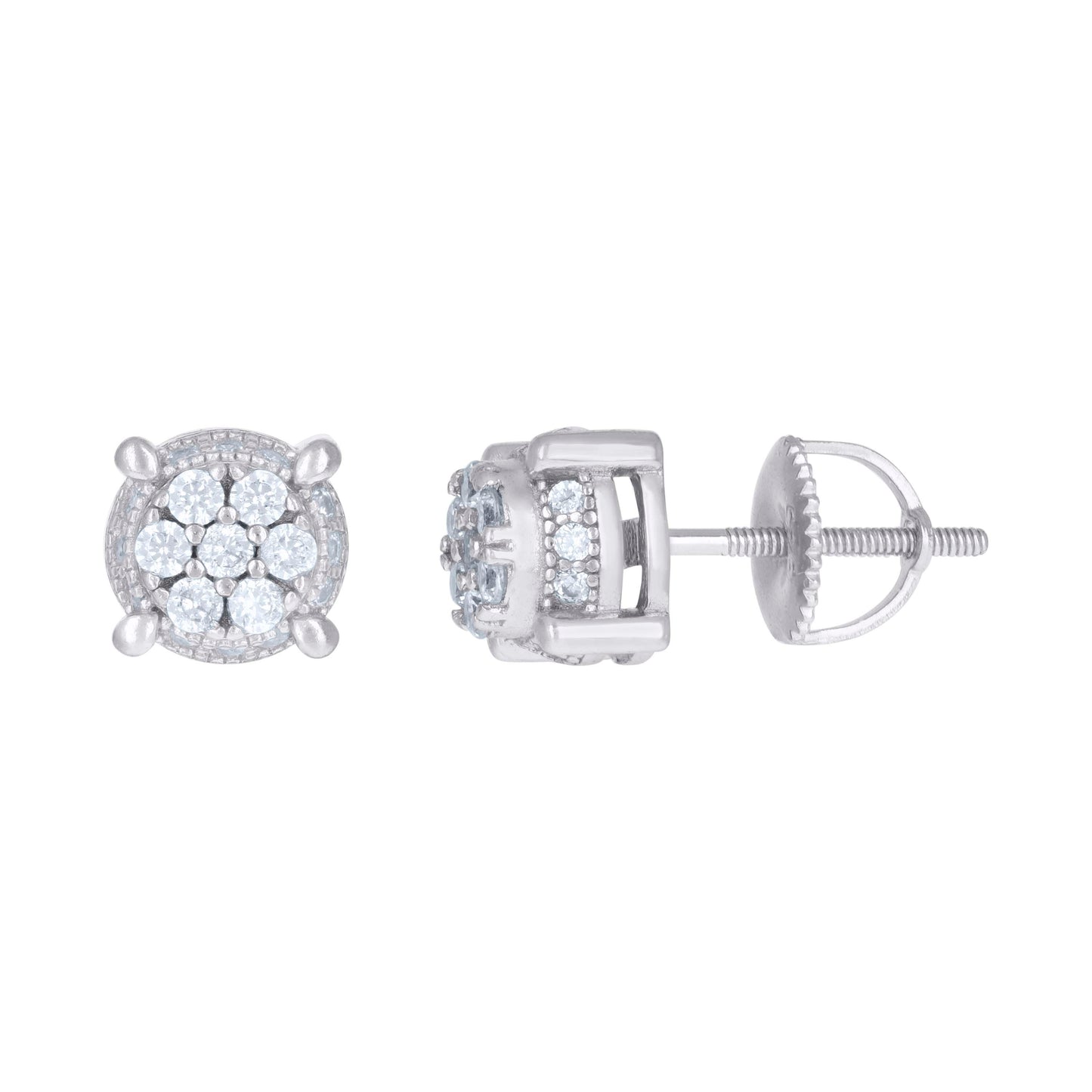 925 Sterling Silver Cz Earrings
