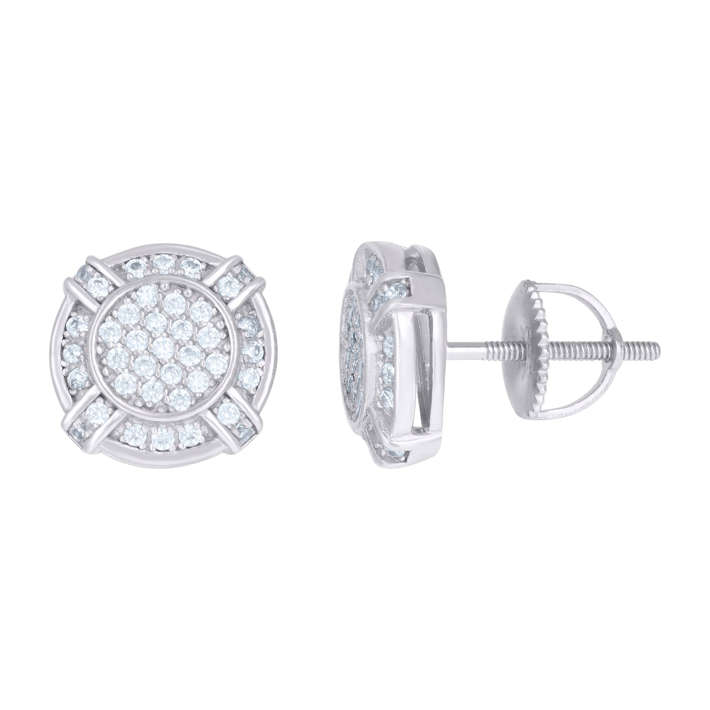 925 Sterling Silver Cz Earrings