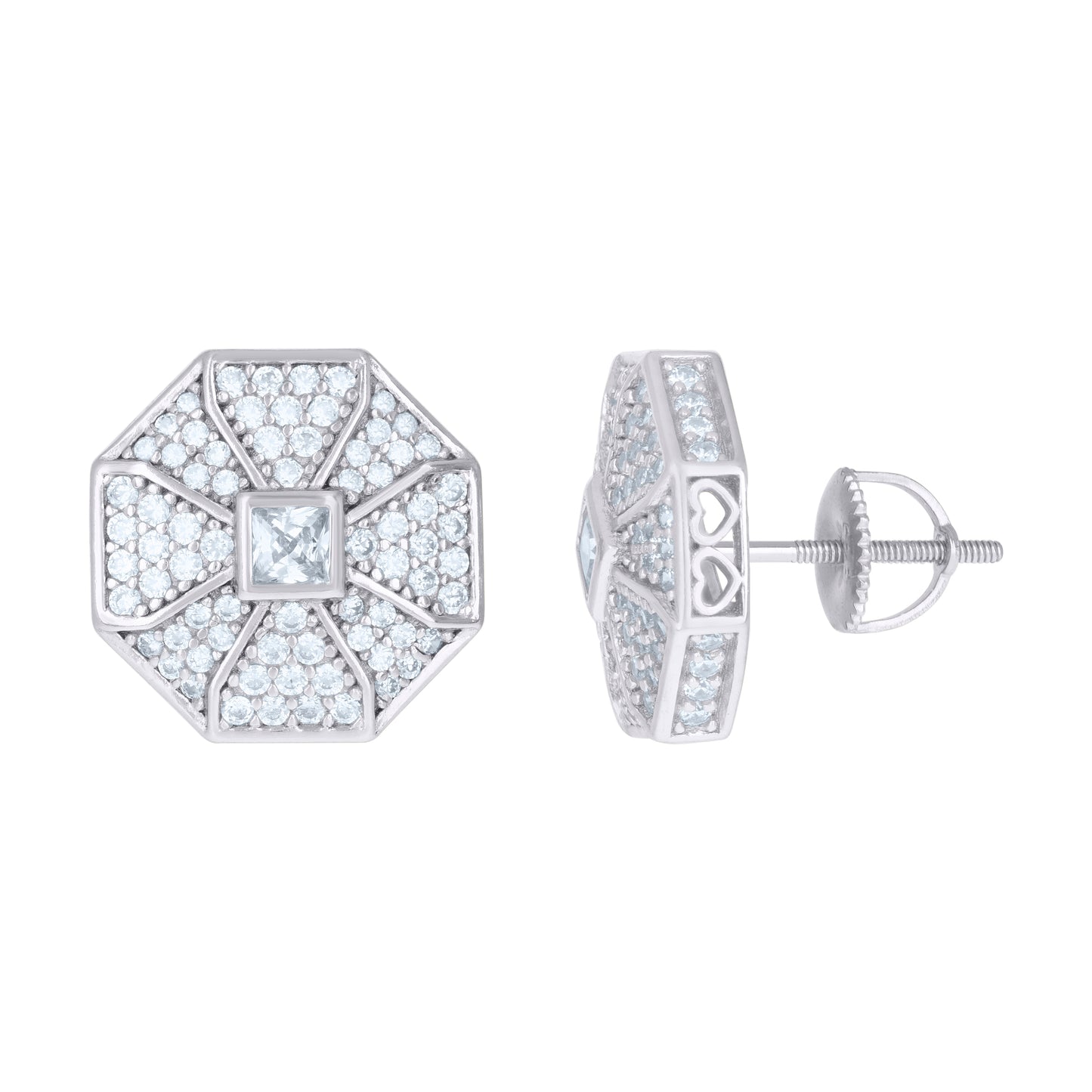 925 Sterling Silver Cz Earrings