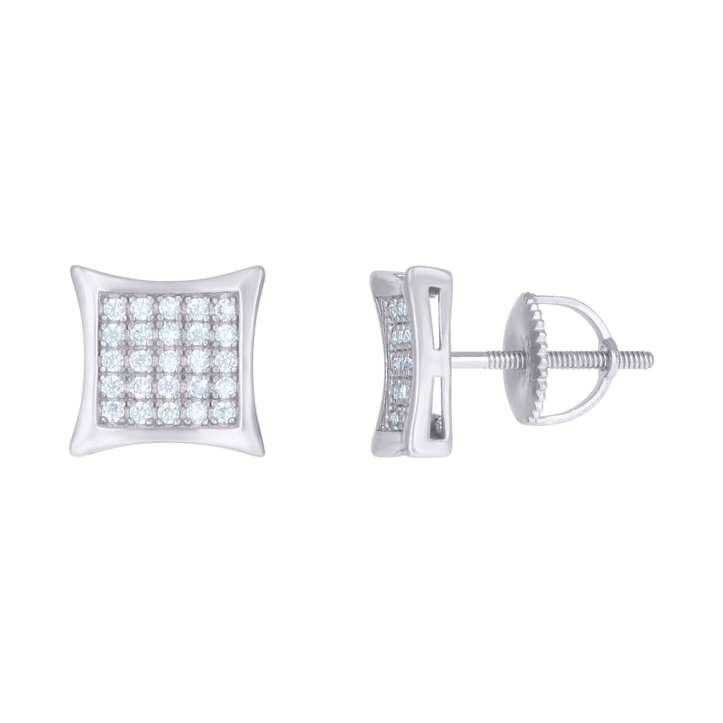 925 Sterling Silver Cz Earrings