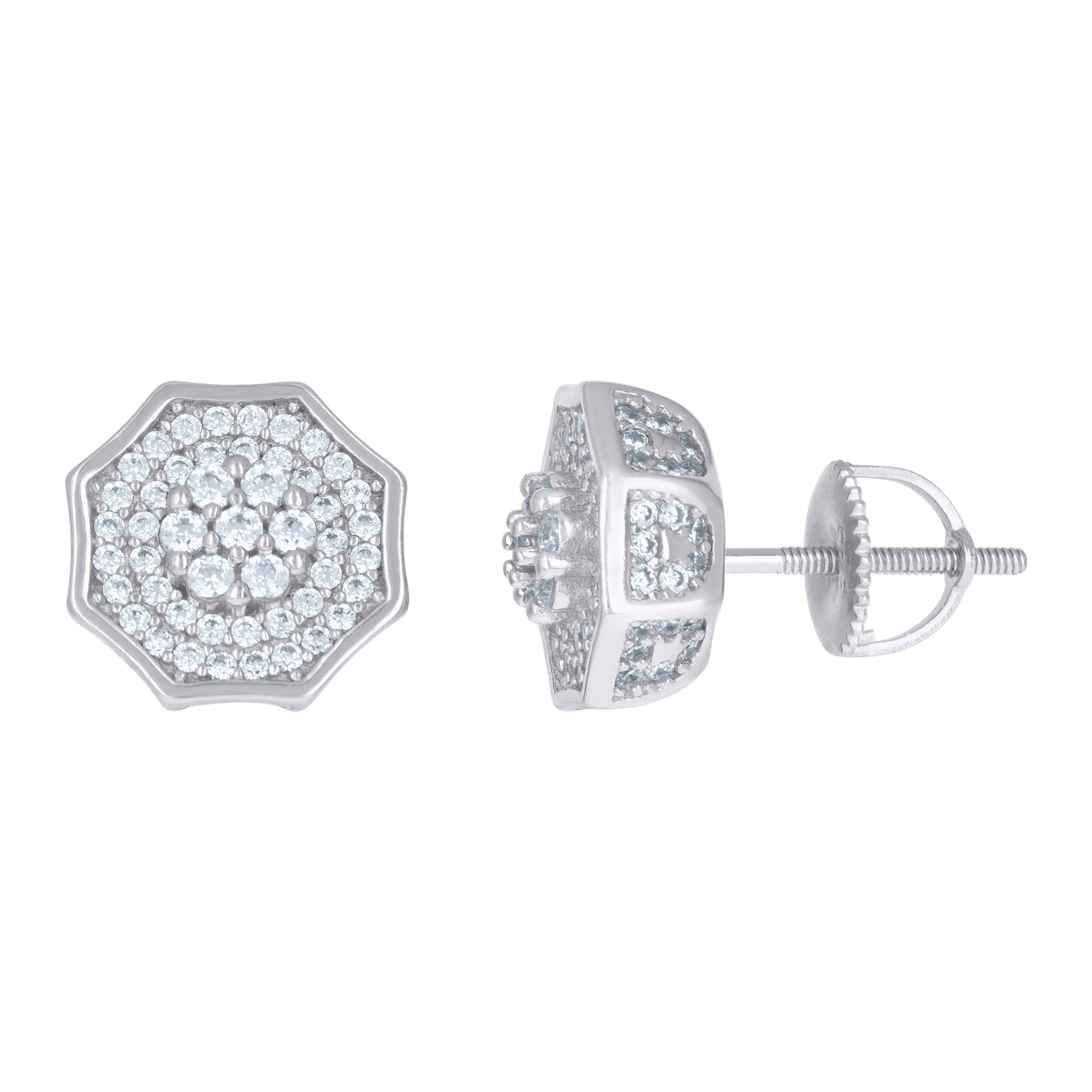 925 Sterling Silver Cz Earrings