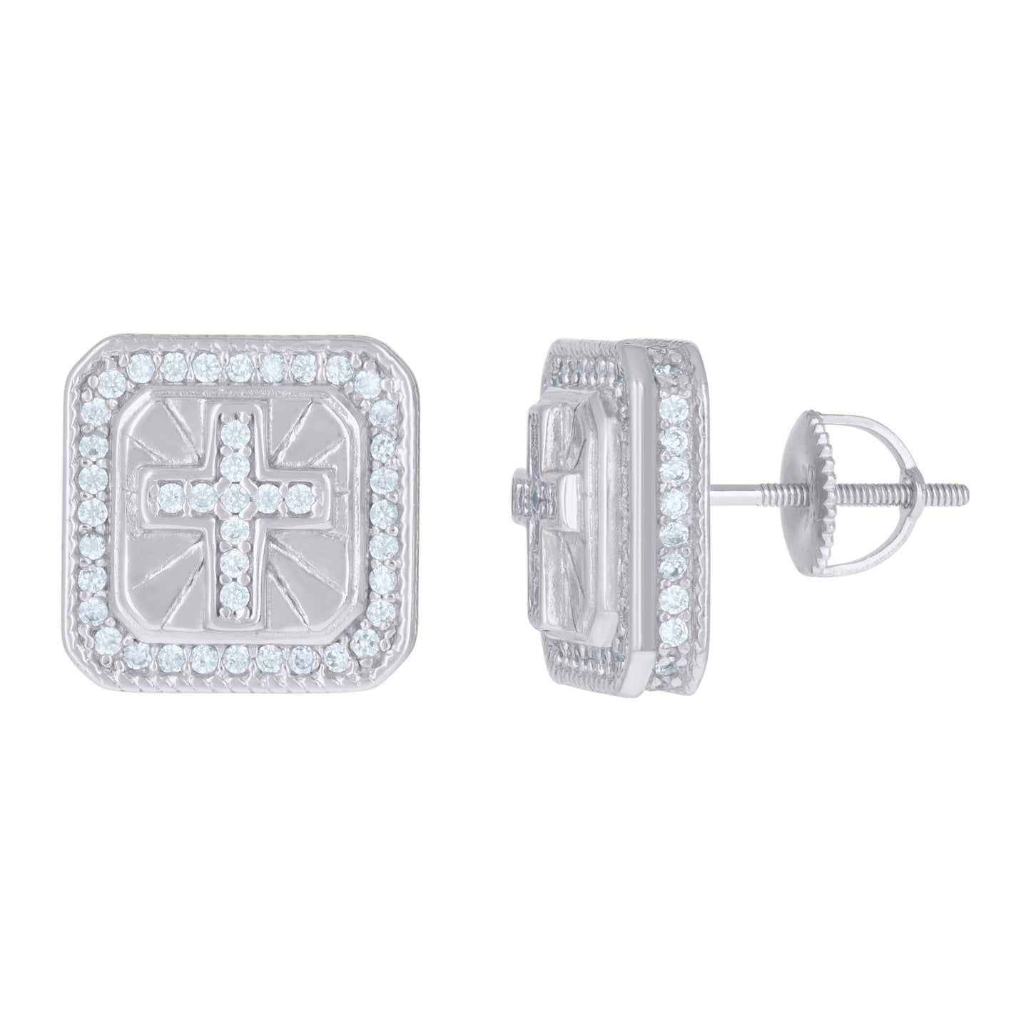 925 Sterling Silver Cz Earrings