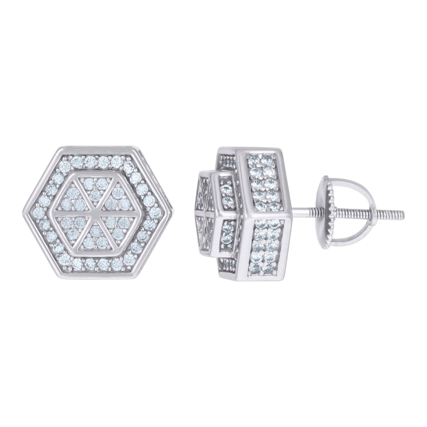 925 Sterling Silver Cz Earrings