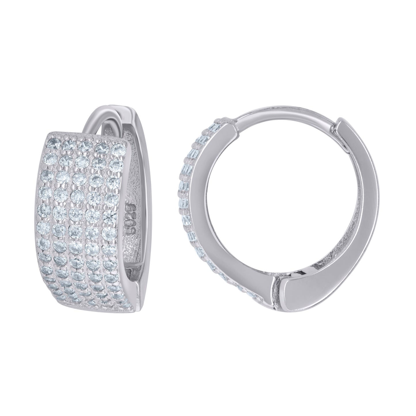 925 Sterling Silver Cz Earring