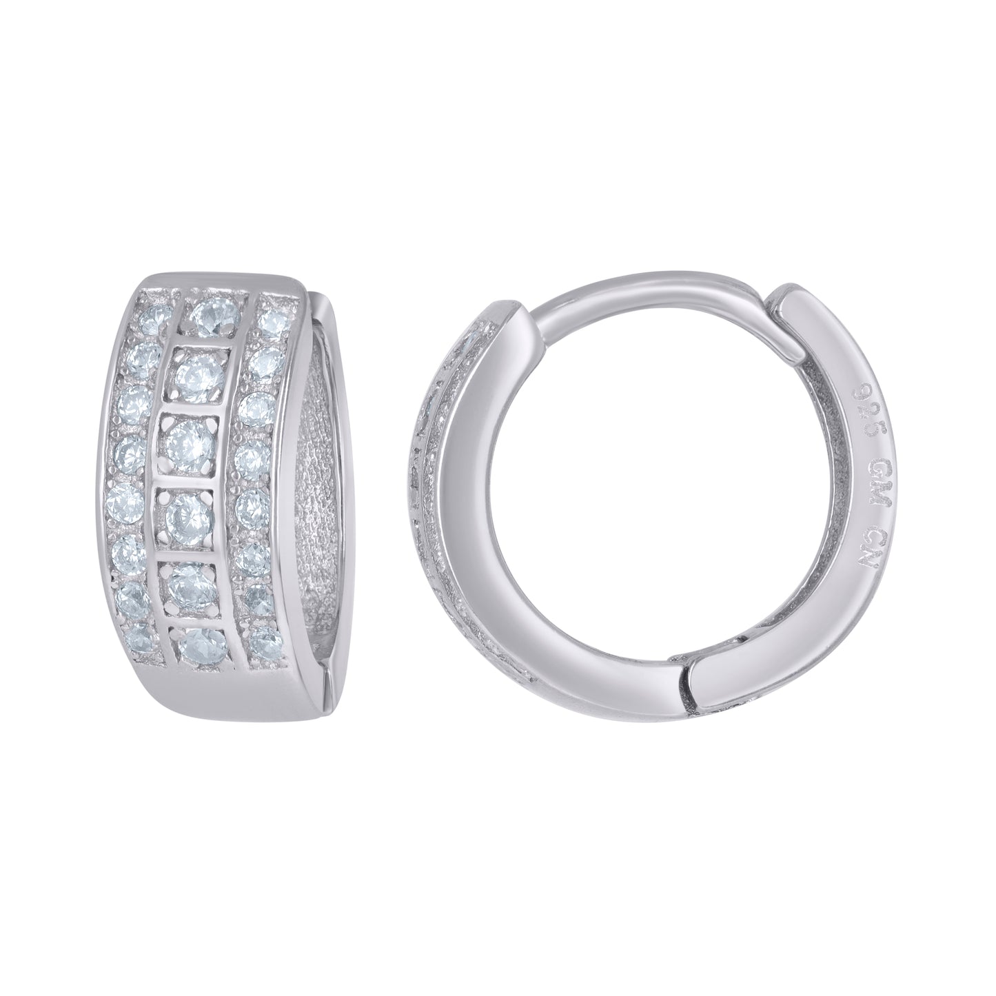 925 Sterling Silver Cz Earring