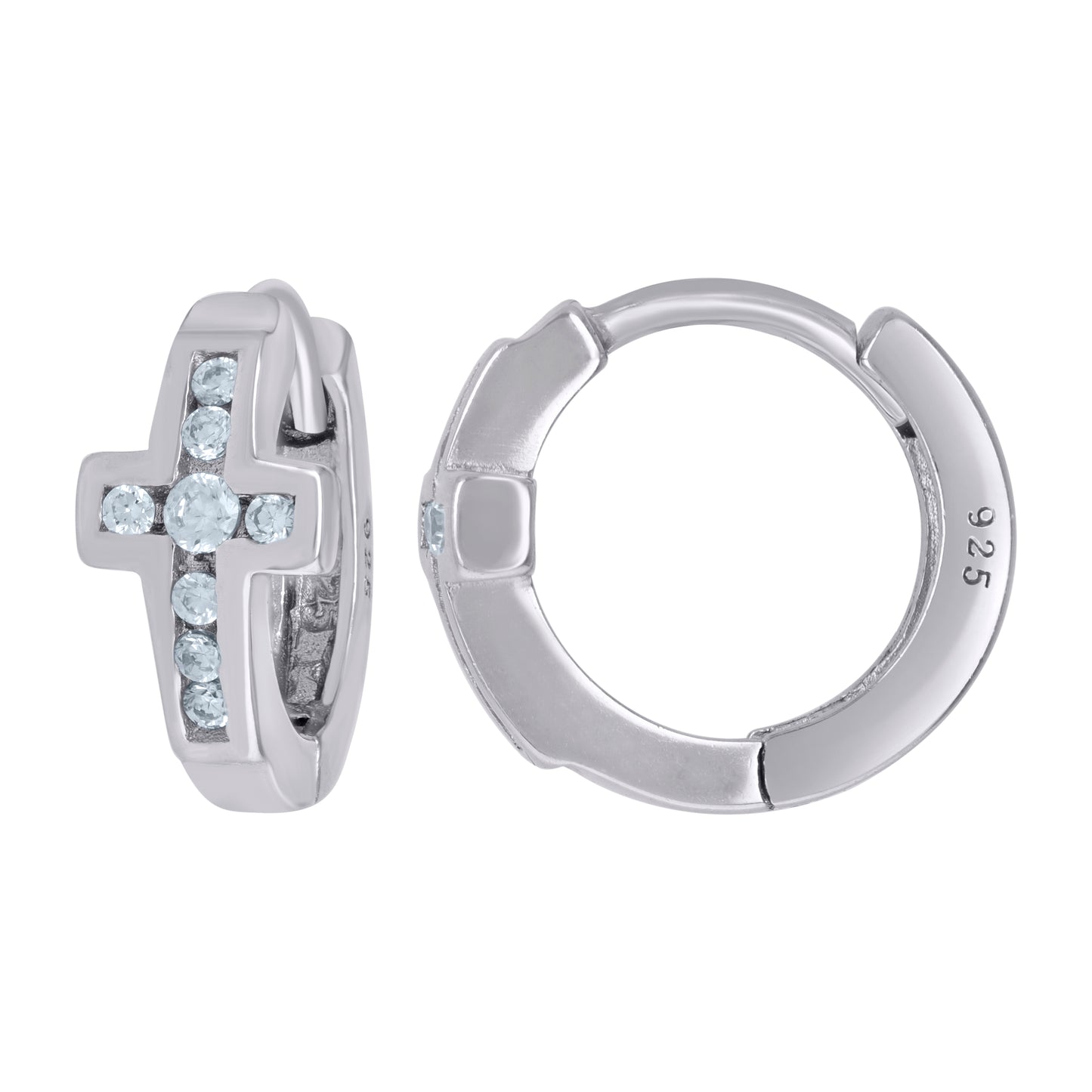 925 Sterling Silver Cz Earring