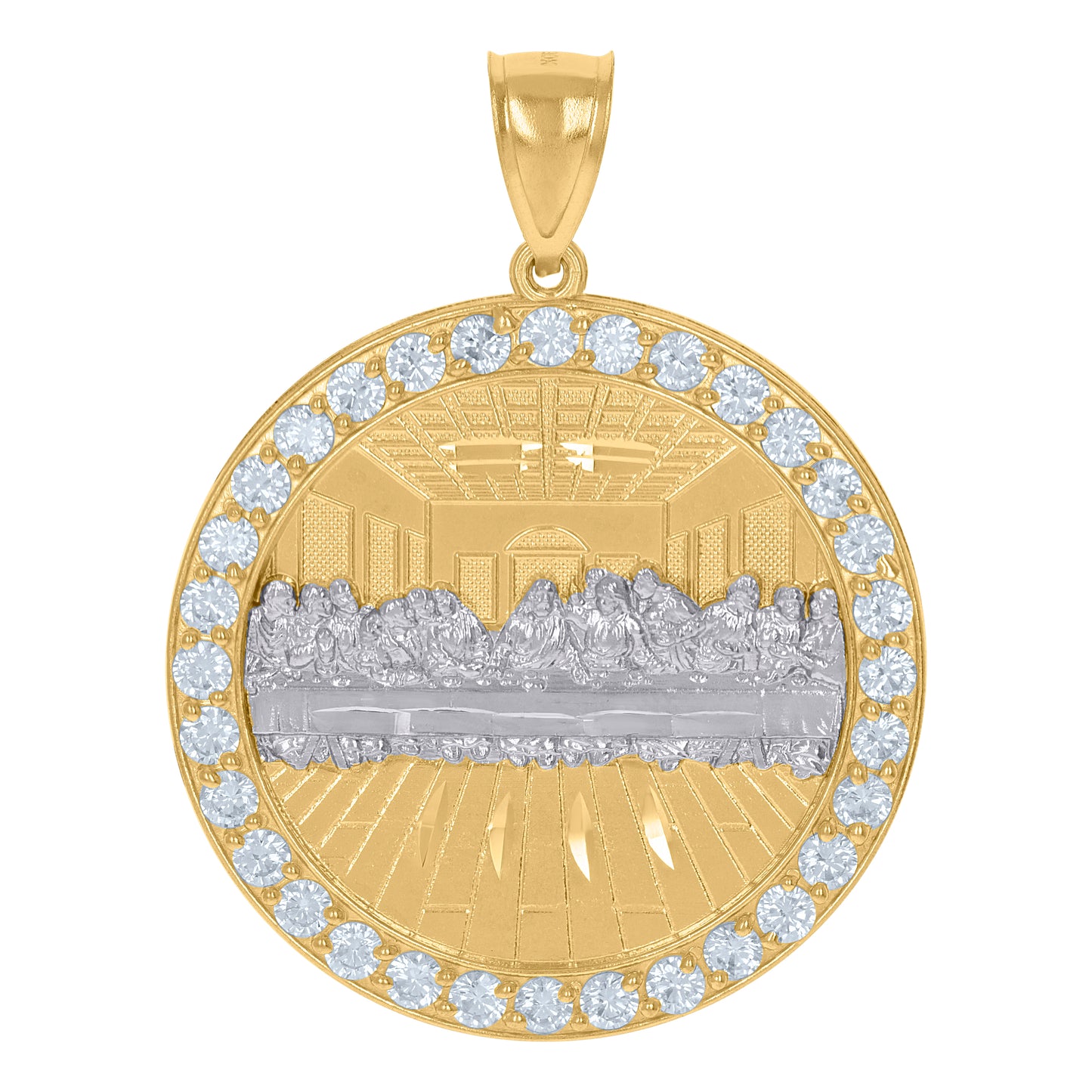 10Kt Gold Cz Pendant