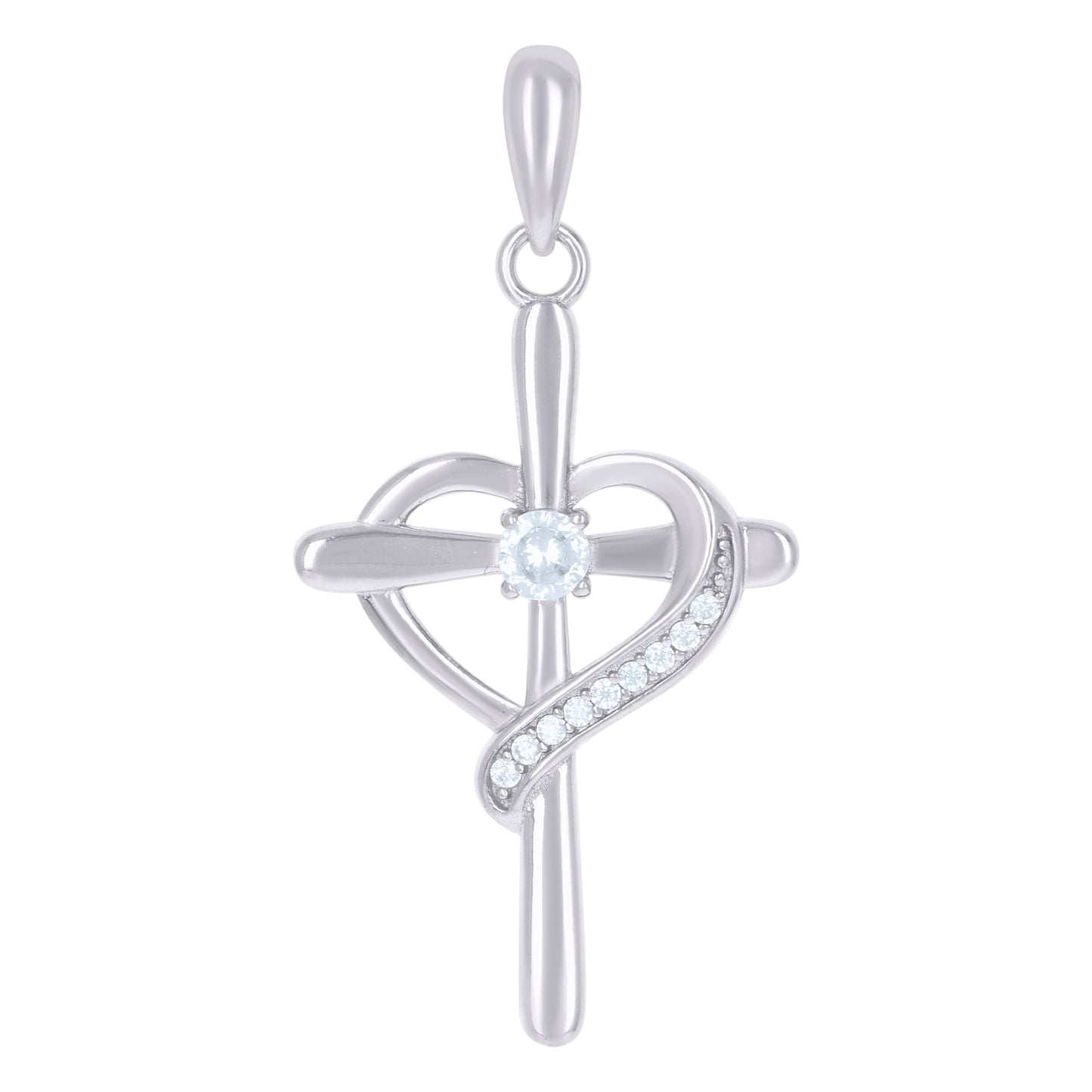 925 Sterling Silver Cz Pendant