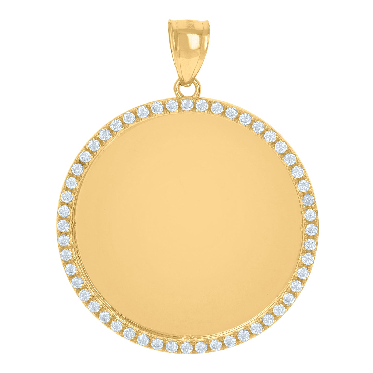 10Kt Gold Cz Pendant
