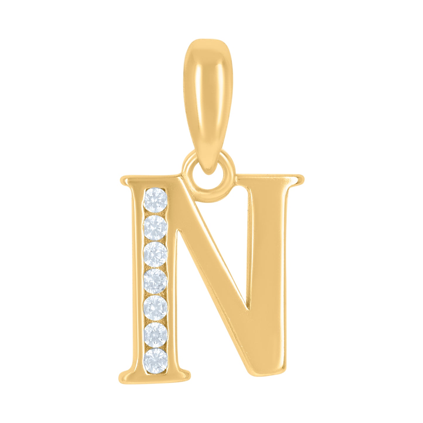 925 Sterling Silver Initial"N"