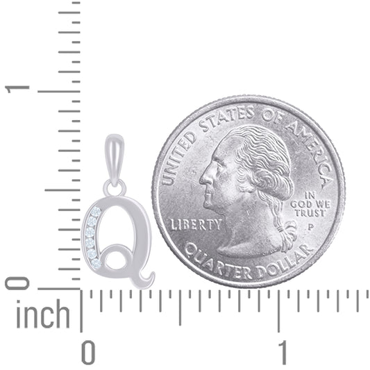925 Sterling Silver Initial"Q"