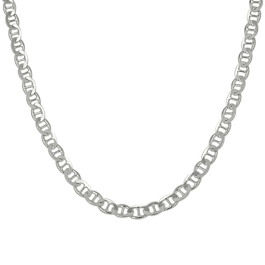 925 Sterling Silver Solid Classic Mariner Chain 3mm