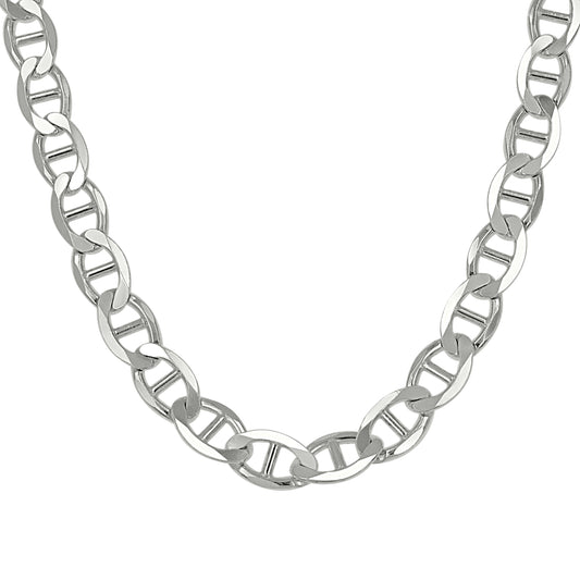 925 Silver Solid Classic Mariner Chain 7mm-9