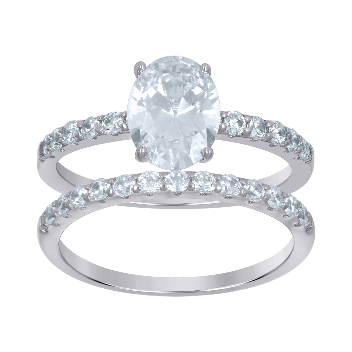 925 Sterling Silver Duo Ring S6