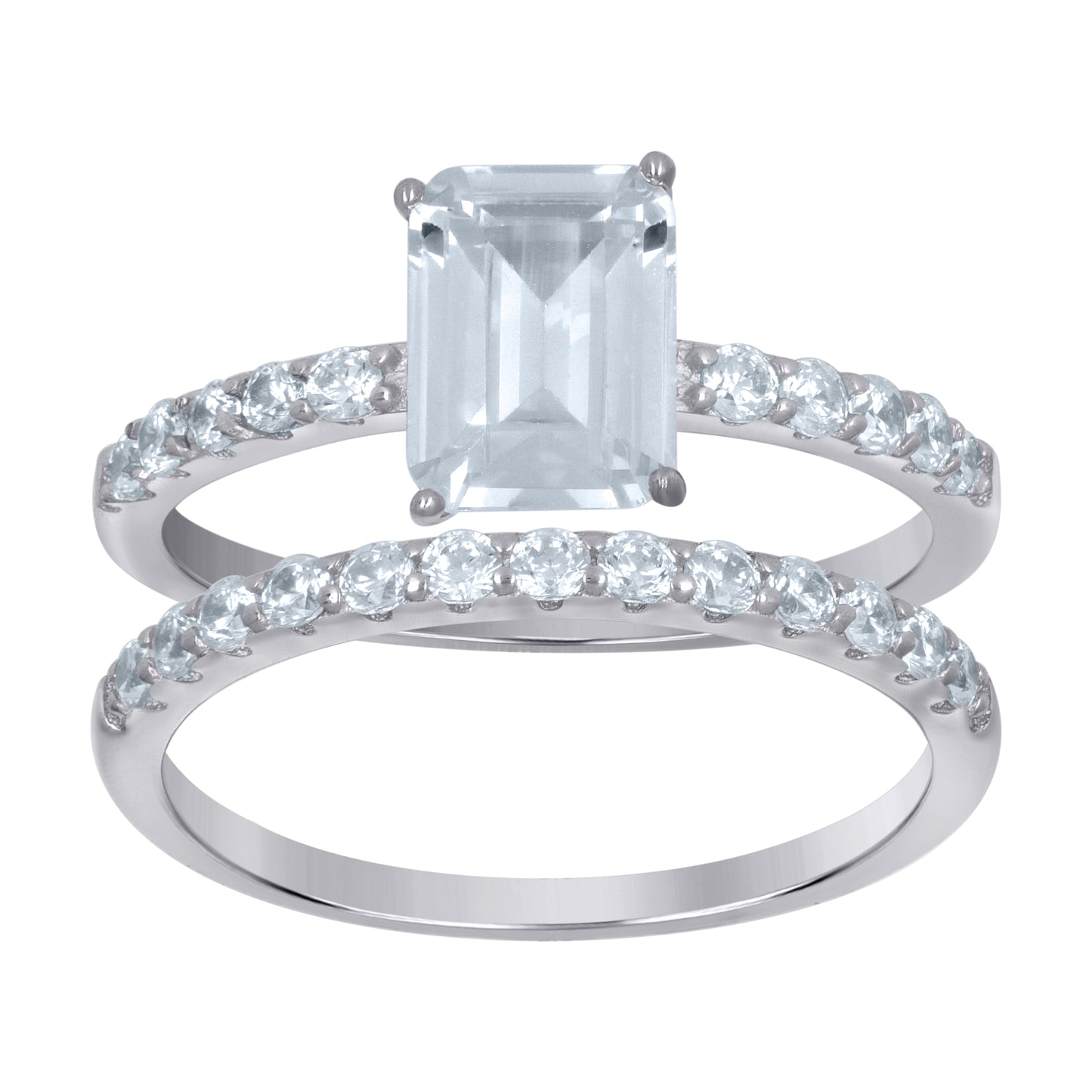 925 Sterling Silver Duo Ring S6