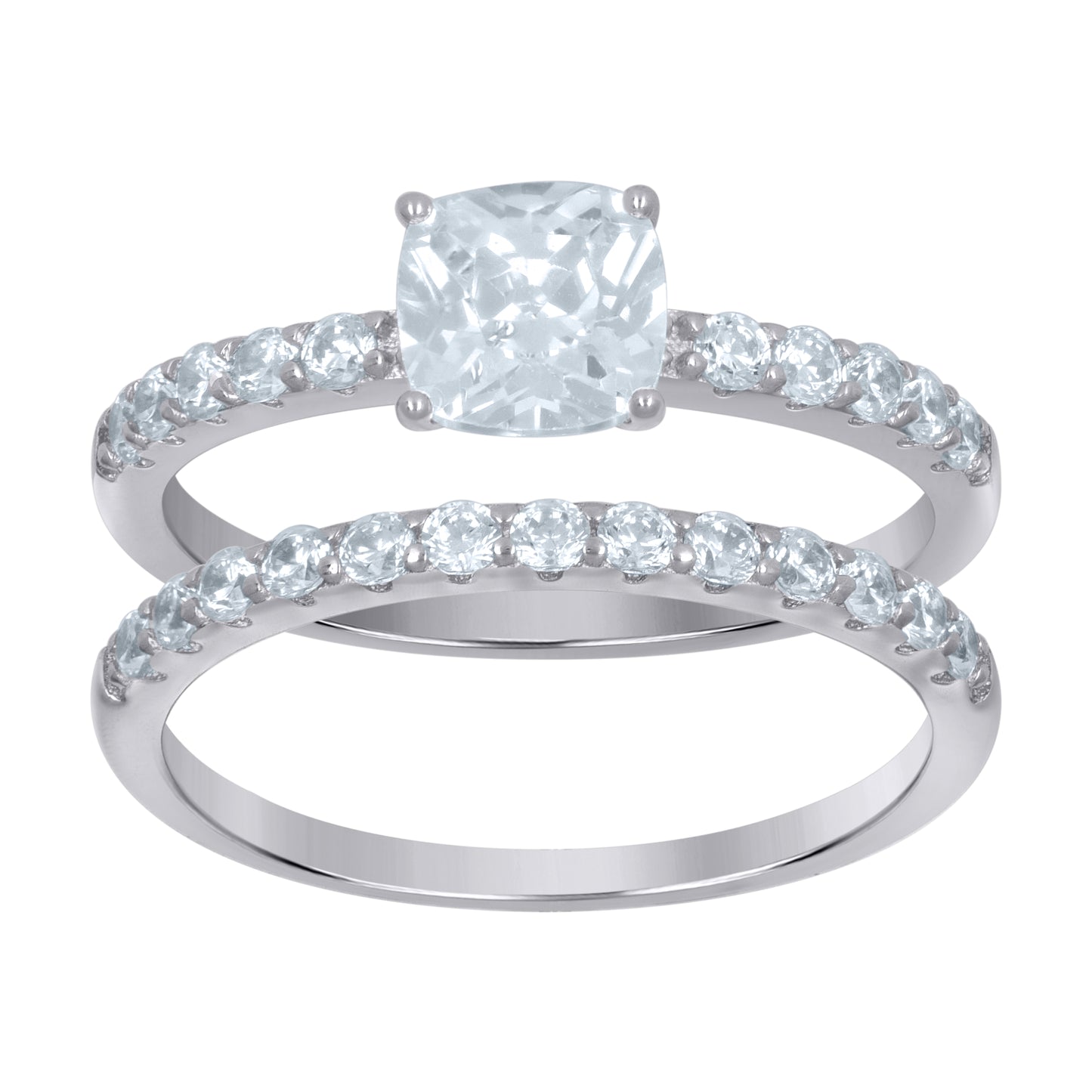 925 Sterling Silver Duo Ring S6