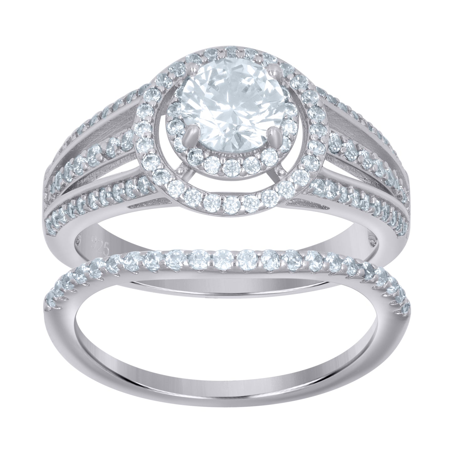 925 Sterling Silver Duo Ring S6