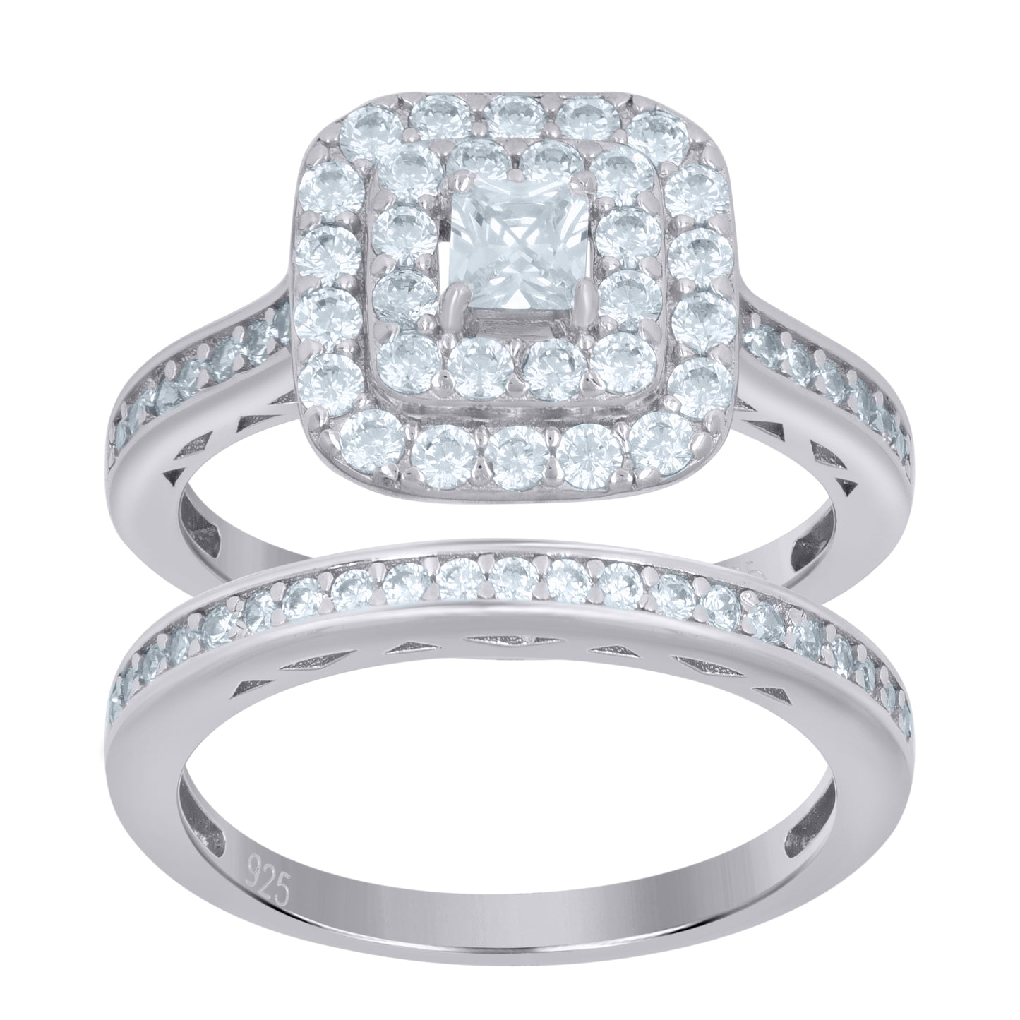 925 Sterling Silver Duo Ring S6