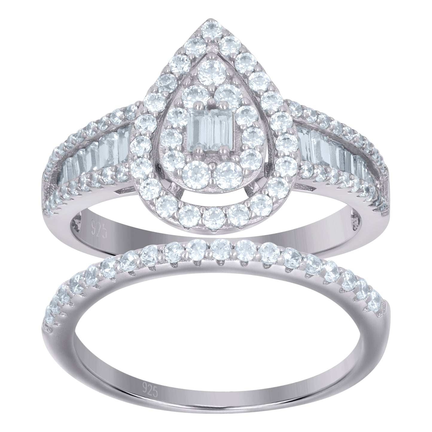 925 Sterling Silver Duo Ring S6