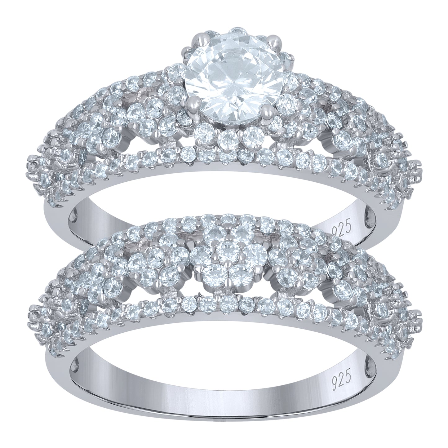 925 Sterling Silver Duo Ring S6