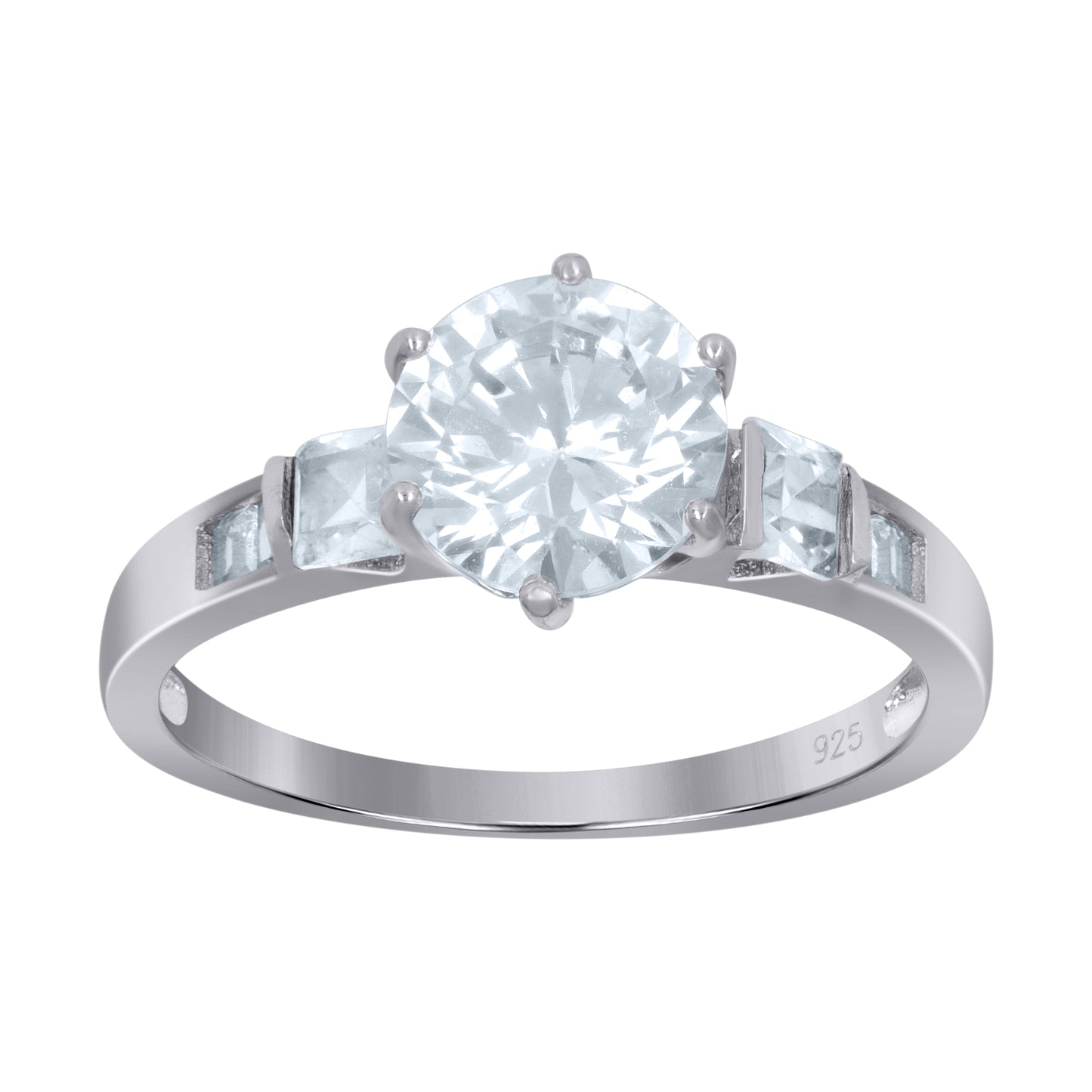 925 Sterling Silver Solitaire Ring S5