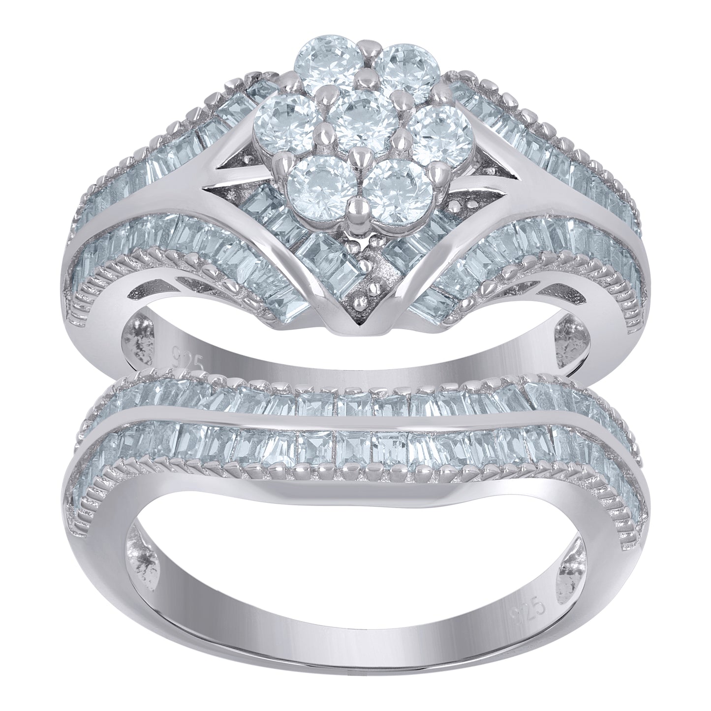 925 Sterling Silver Duo Ring S6