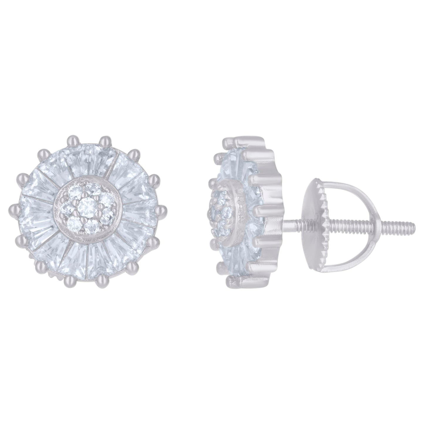 925 Sterling Silver Cz Earrings