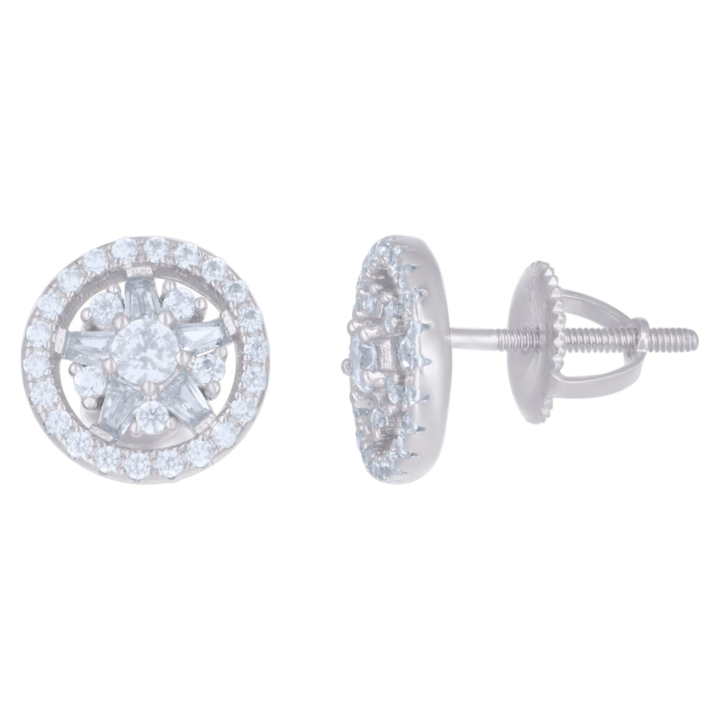925 Sterling Silver Cz Earrings