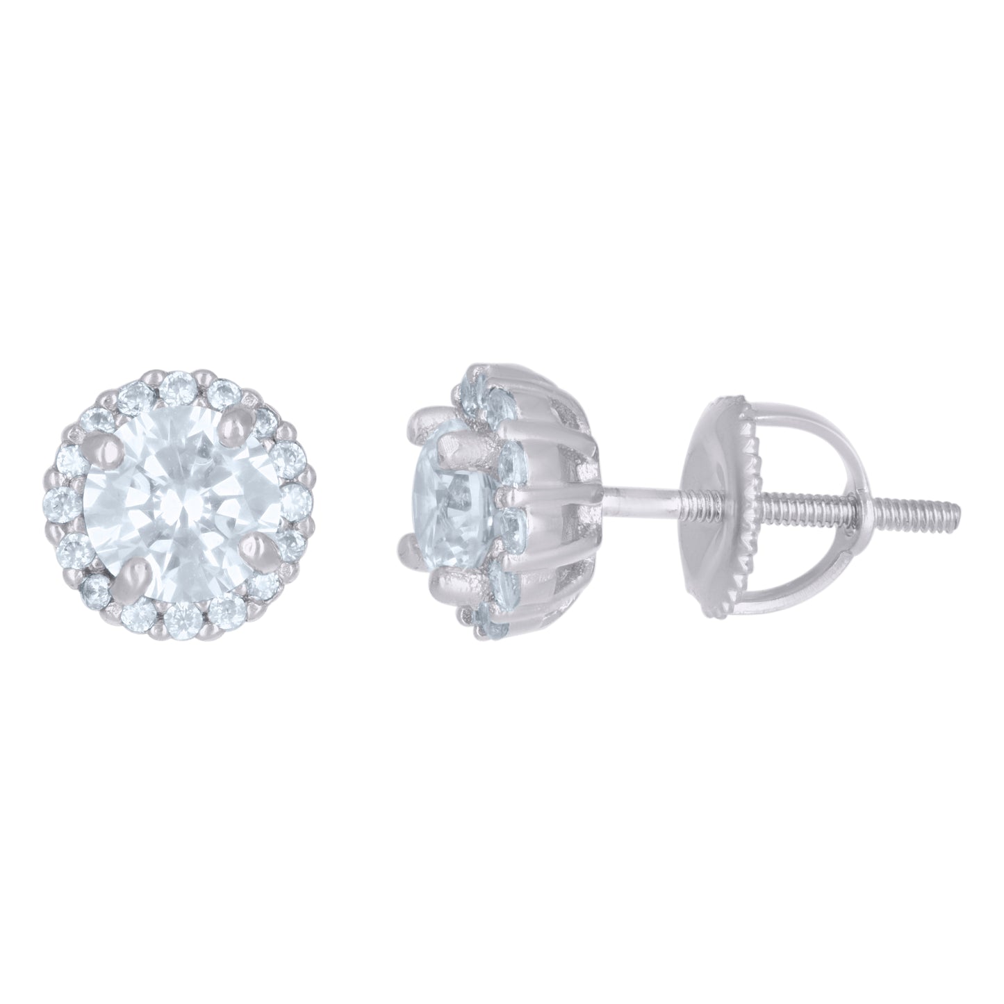925 Sterling Silver Cz Earring