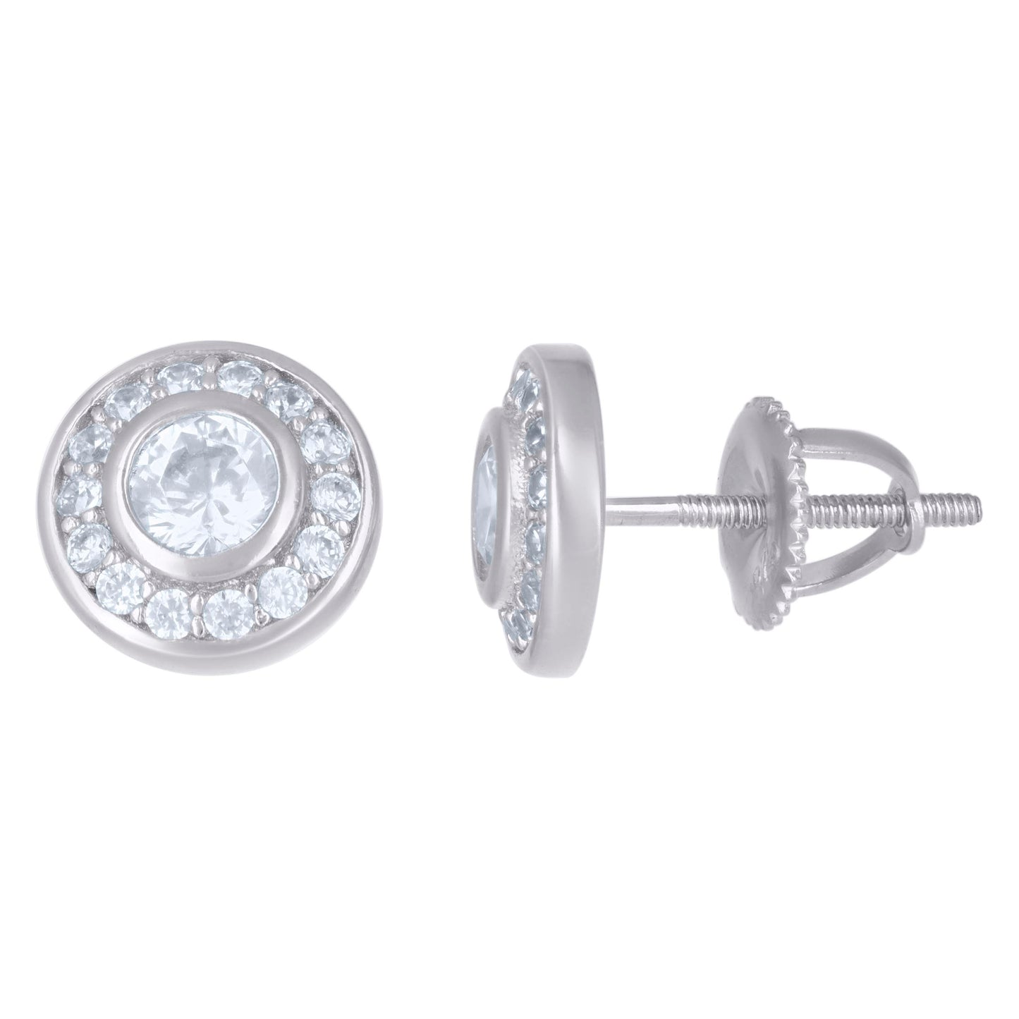 925 Sterling Silver Cz Earrings