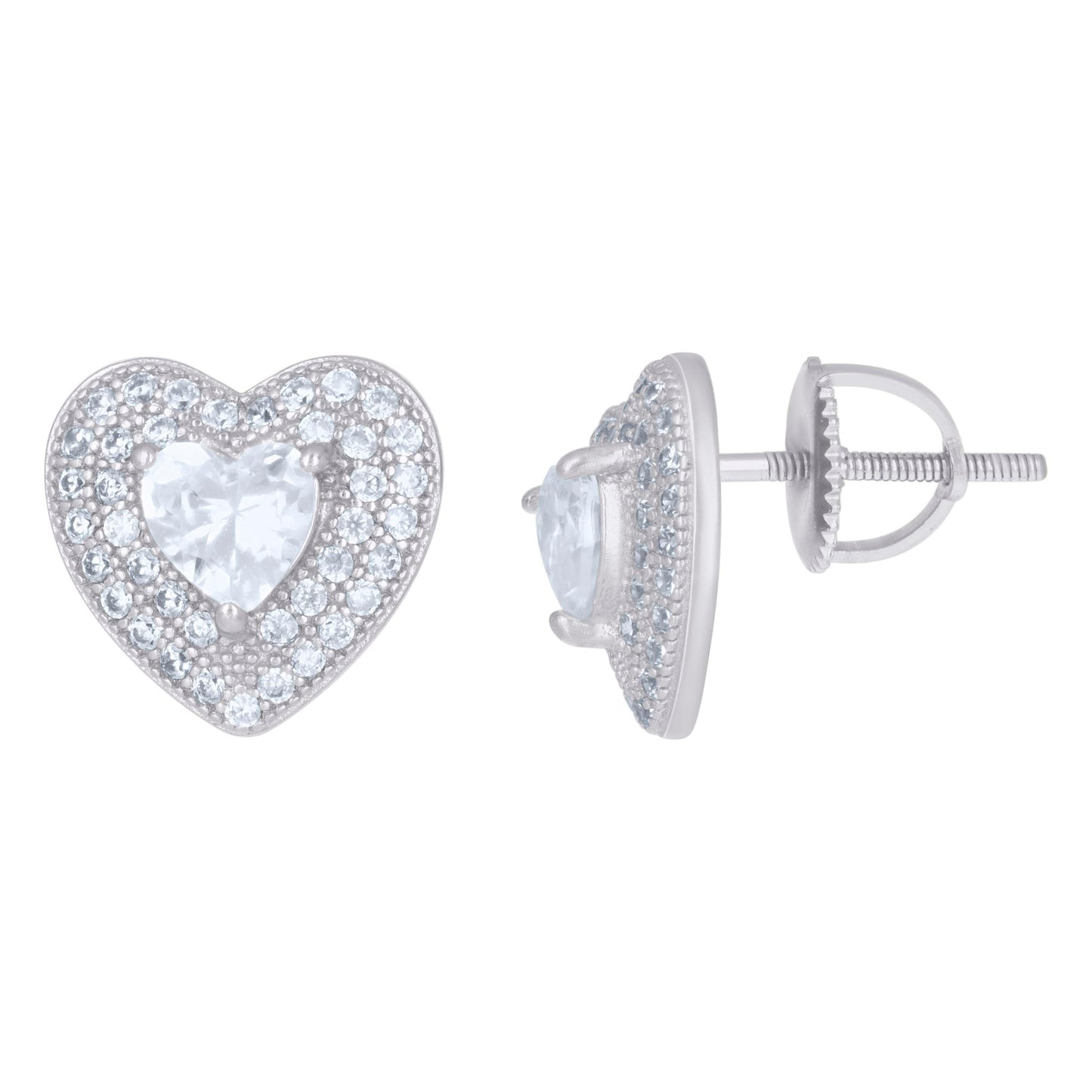 925 Sterling Silver Cz Earrings