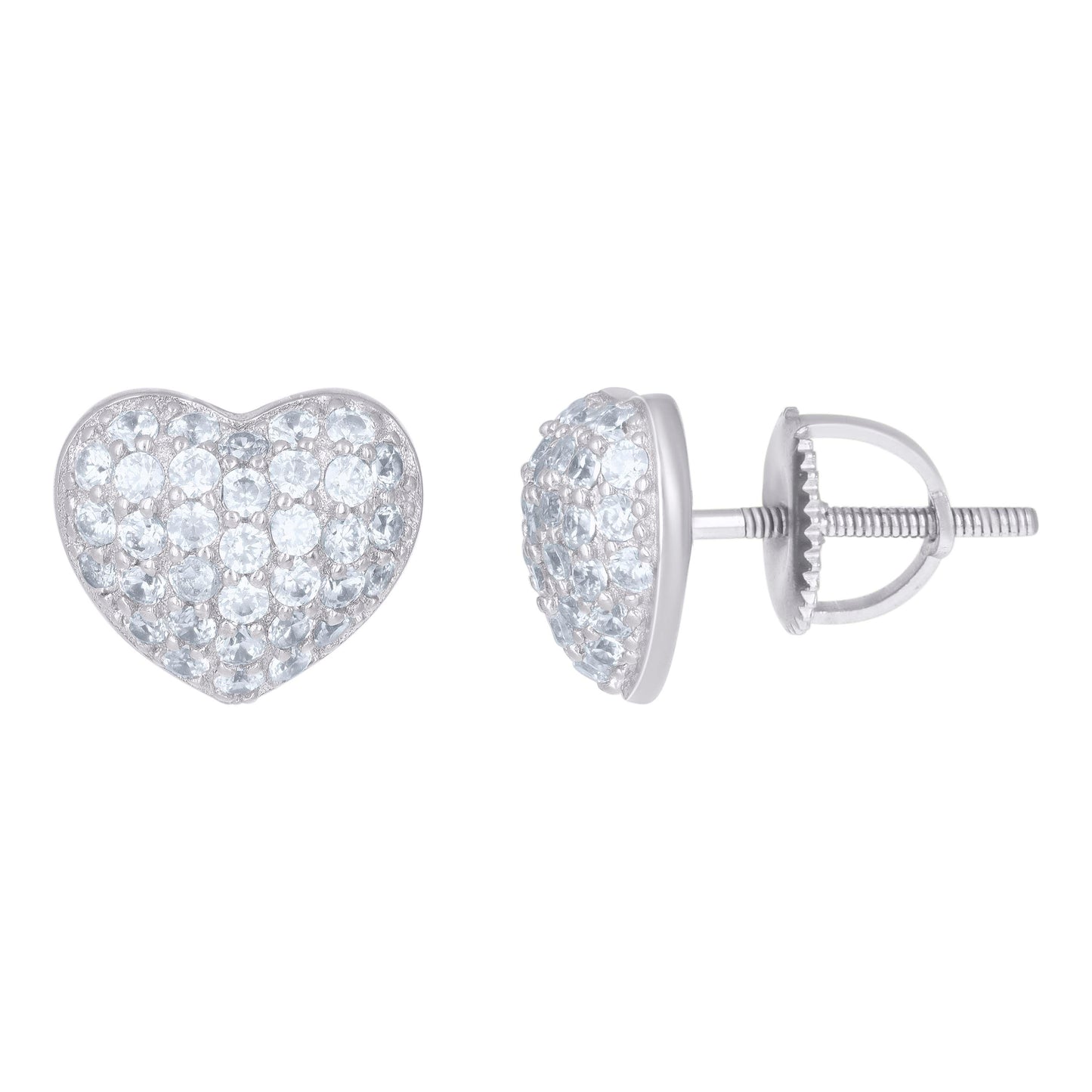 925 Sterling Silver Cz Earring