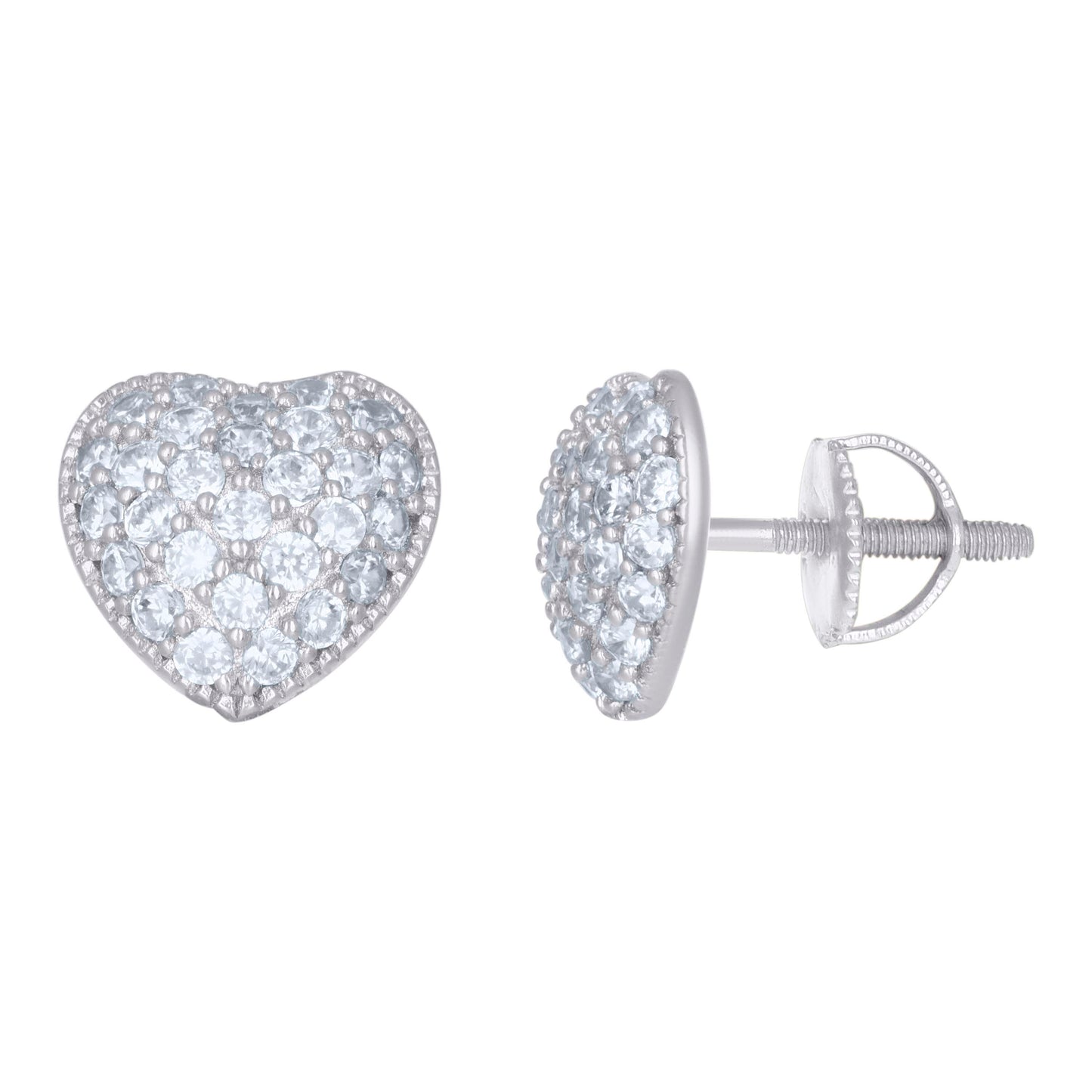 925 Sterling Silver Cz Earring