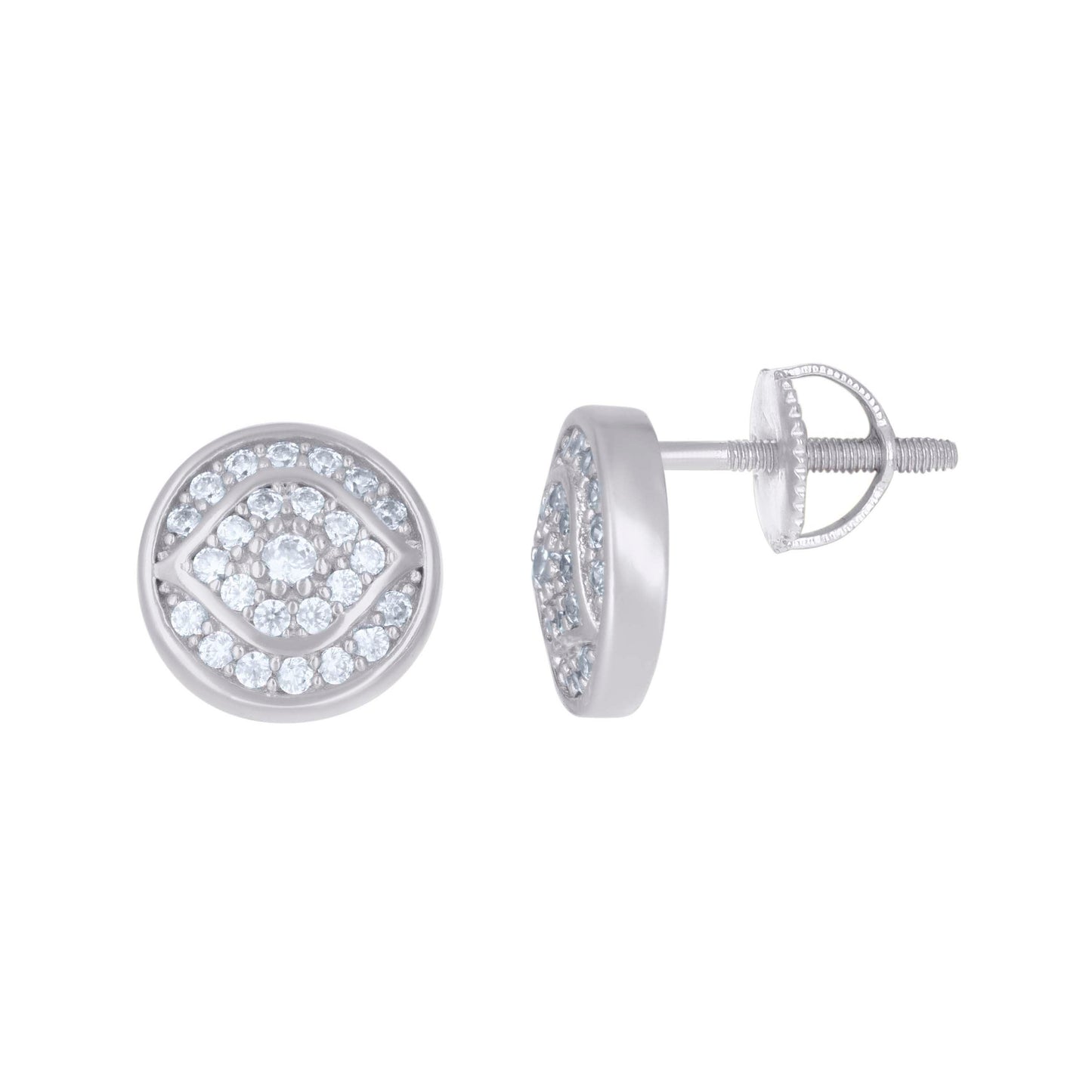 925 Sterling Silver Cz Earrings