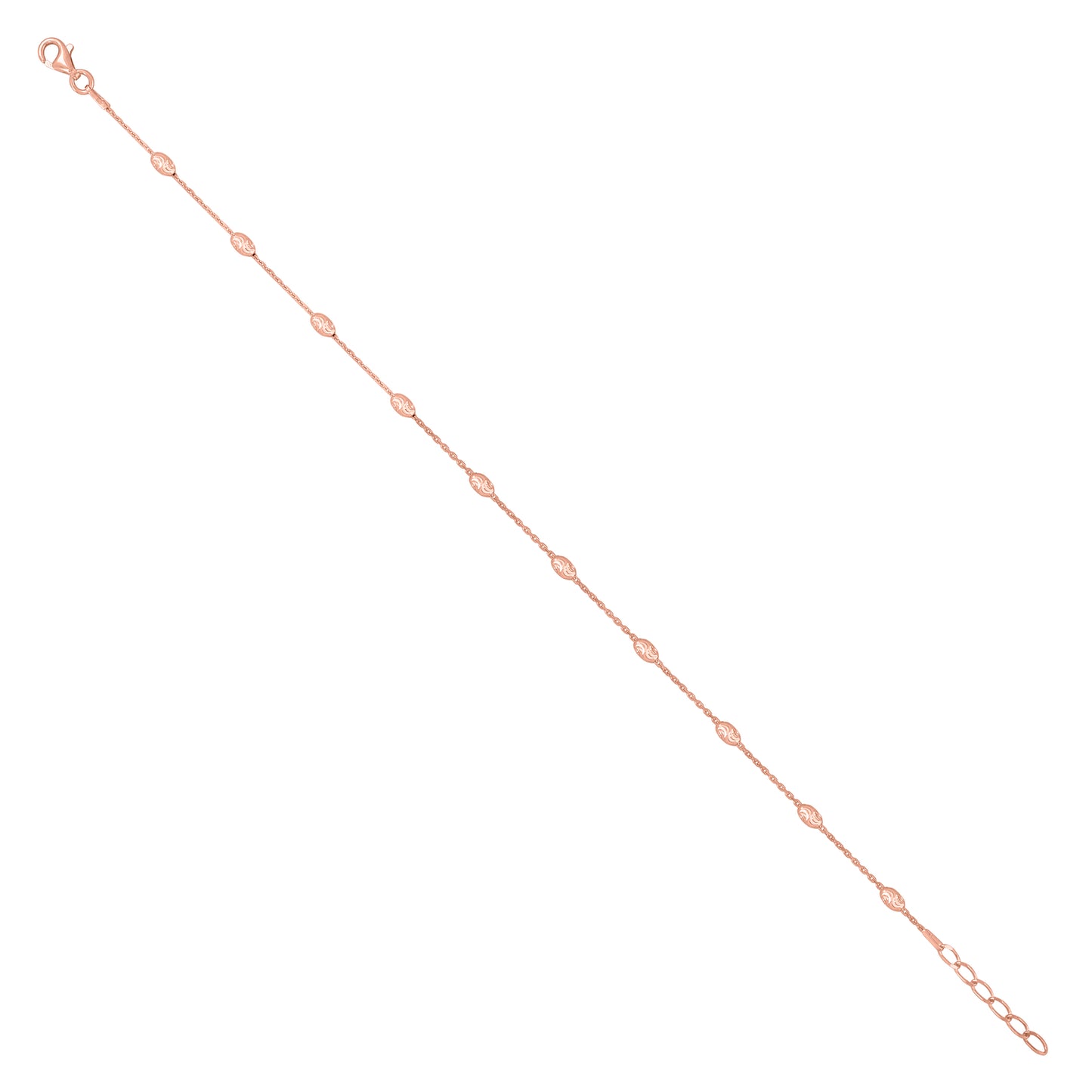 925 Sterling Silver 003 Station Oval Jianzhy Chain