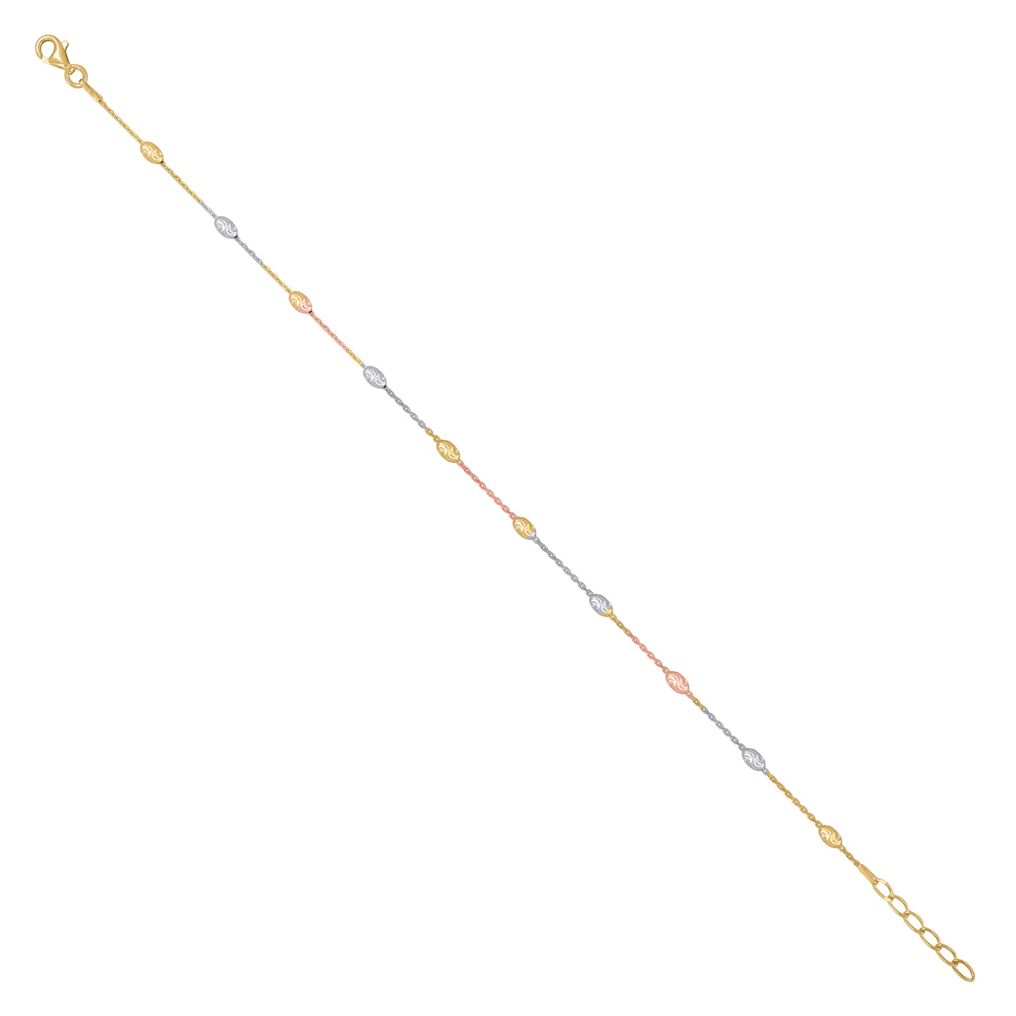 925 Sterling Silver 003 Station Oval Jianzhy Chain