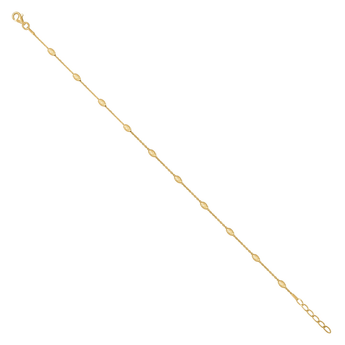 925 Sterling Silver 003 Station Oval Jianzhy Chain