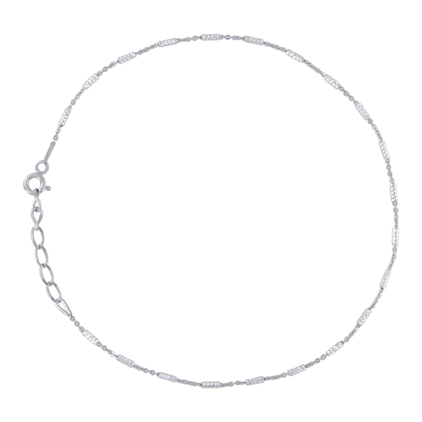 925 Sterling Silver Tube Brite 020 Rhodium Plated