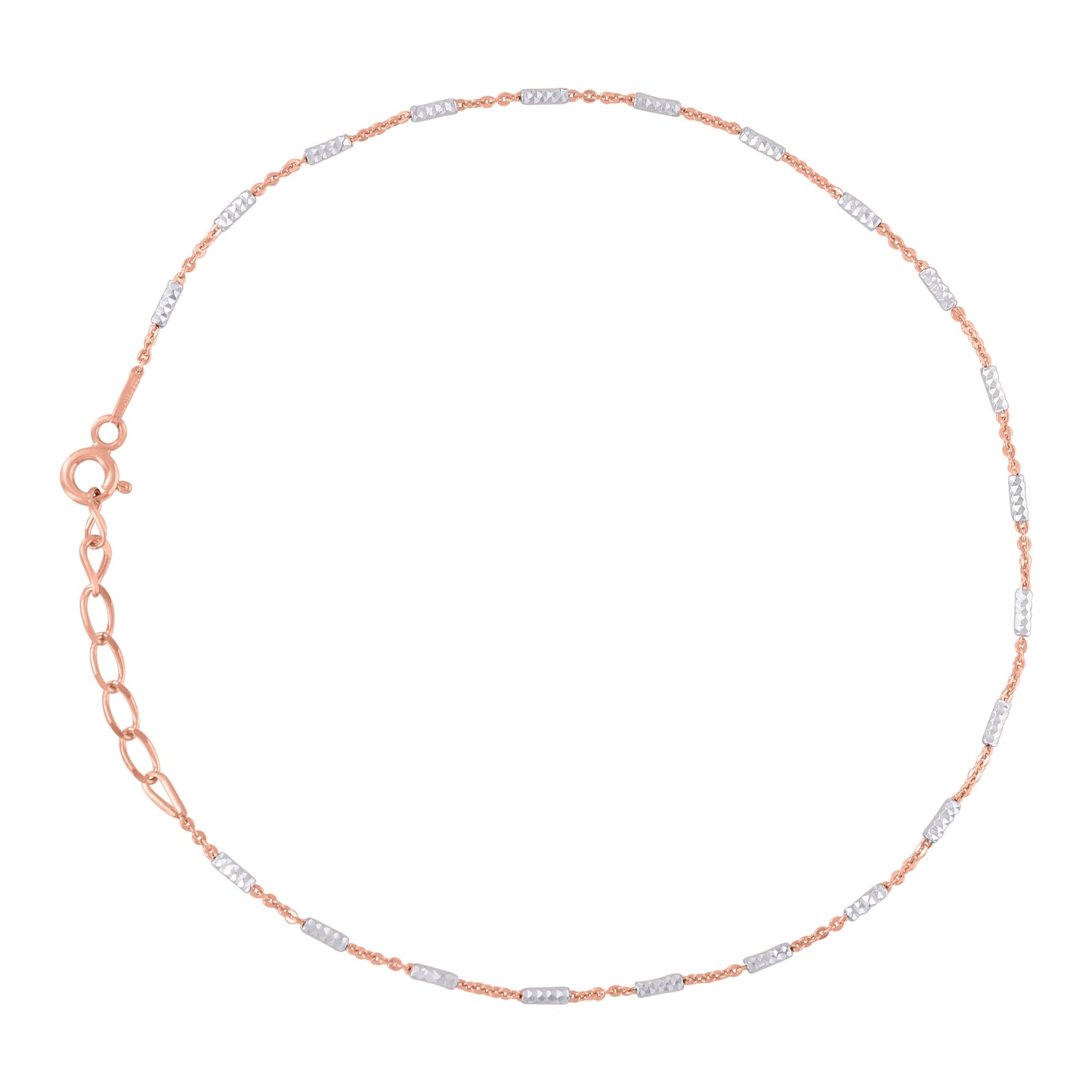 925 Sterling Silver Tube Brite 020 Two-Tone Plated