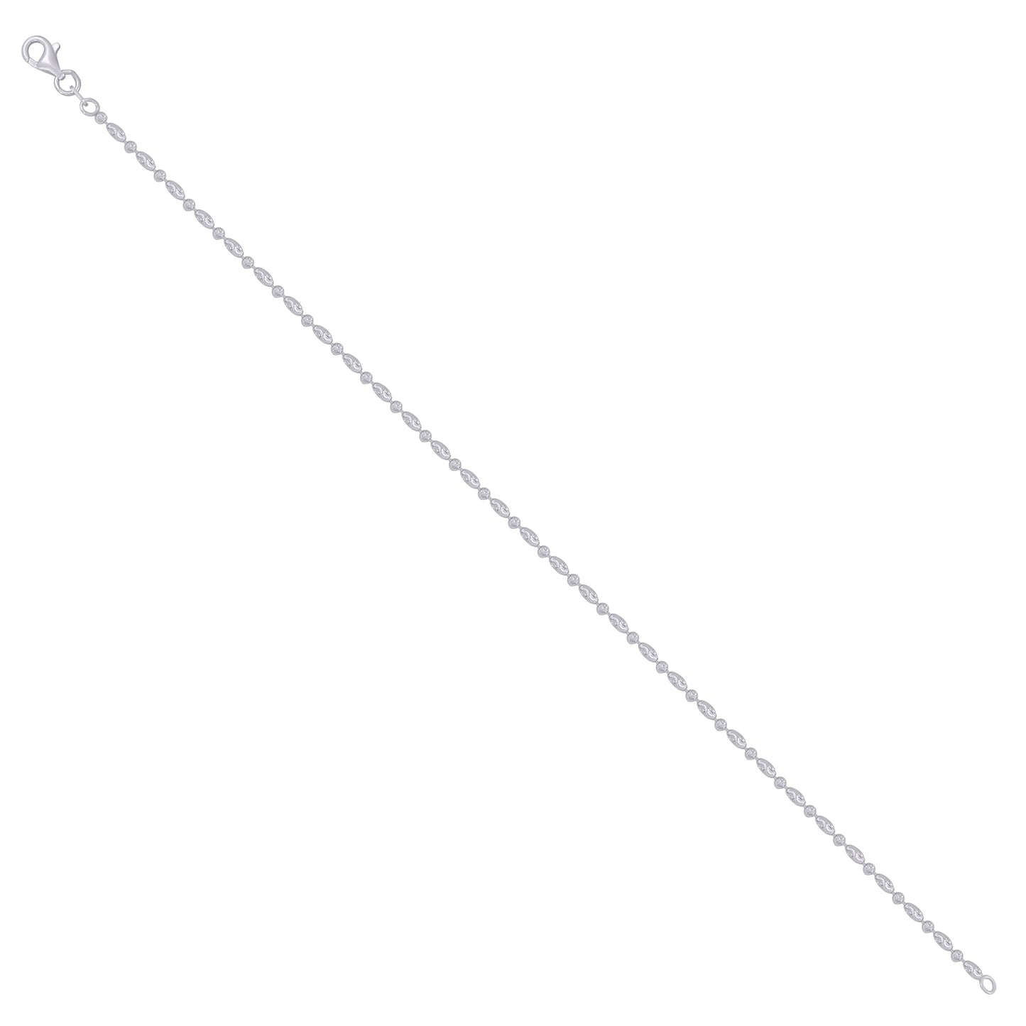 925 Silver 2mm Typhoon Rhodium Plated