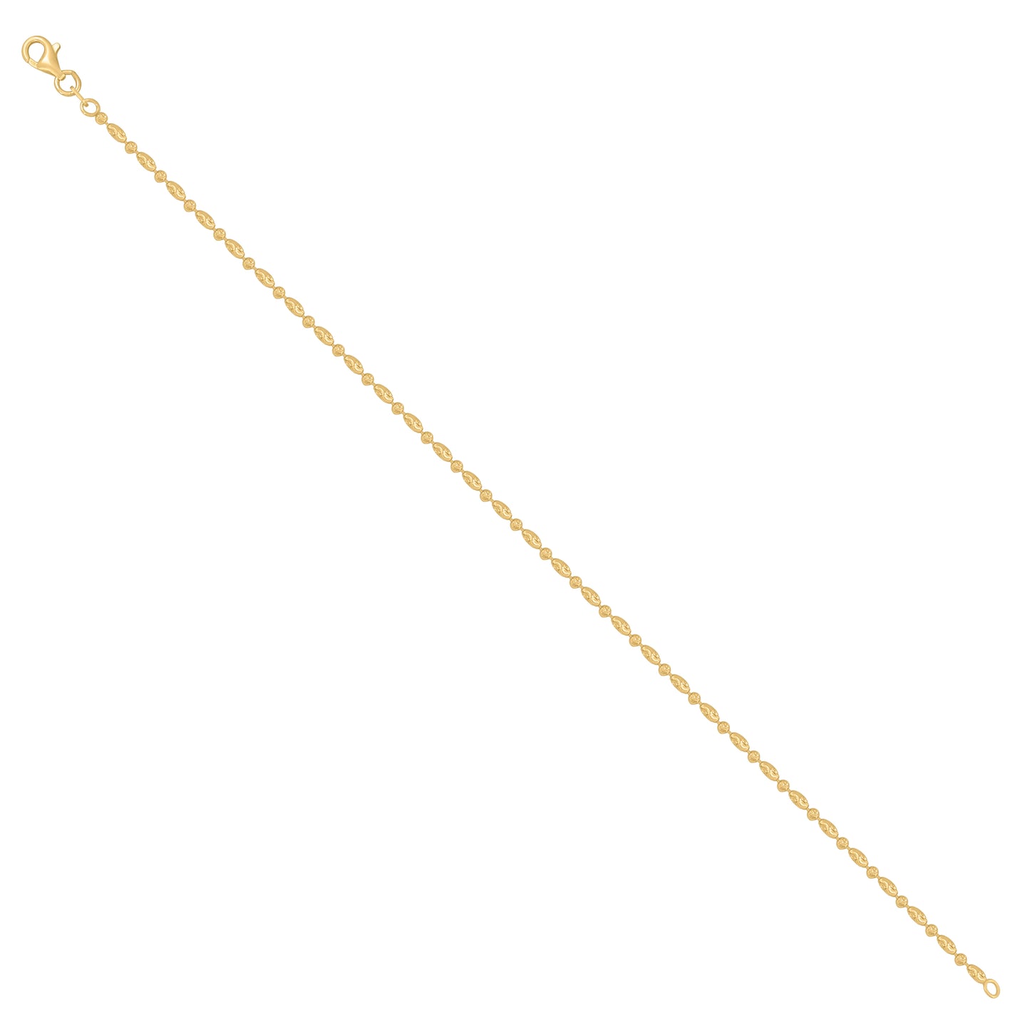 925 Silver 2mm Typhoon Yellow Plated