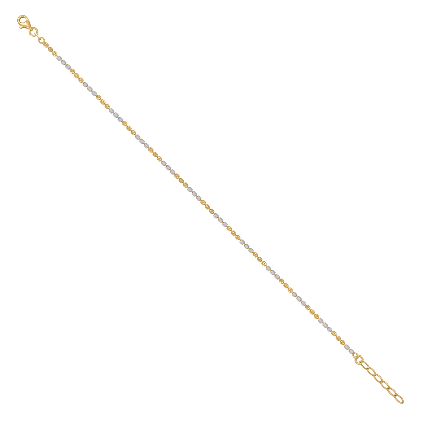 925 Silver Fancy Moon Chain Rose Rhodium Plated 2M