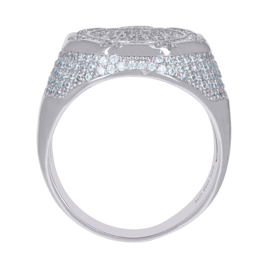 925 Sterling Silver Mens Ring Sz-9