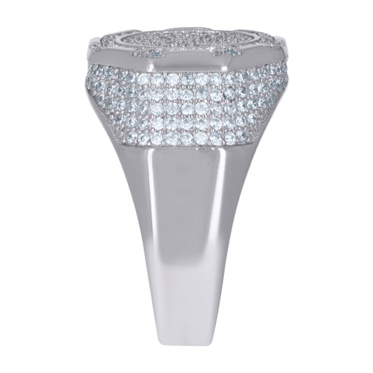 925 Sterling Silver Mens Ring Sz-9
